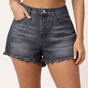 NWT Love Tree Denim Black Women's Shorts Size Medium